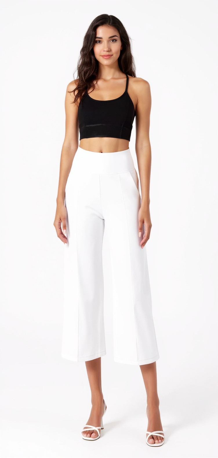 Capri Leggings in White — The All Black Club style look